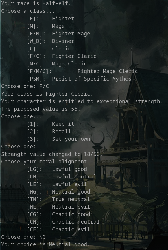 AdndTK CLI screenshot