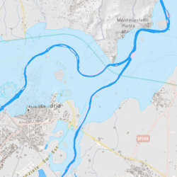 Mappa dell'esondazione del Tanaro, Bormida e Belbo del 1994