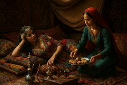 Purdah in Anauroch (AI Generated)