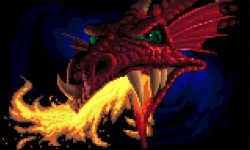 Dran Draggore in forma di drago (Eye of the Beholder II)