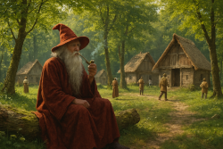 Elminster fuma la pipa (AI Generated)