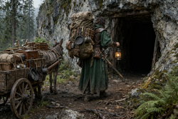 Preparativi per una lunga esplorazione (AI Generated)