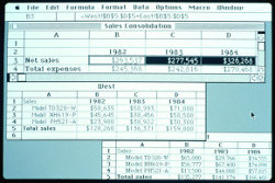 Excel 1.01 su Apple Macintosh