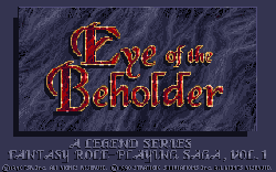 Eye of the beholder (schermata introduttiva)