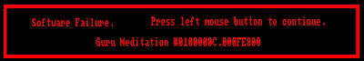 Guru Meditation (schermata di errore critico di Amiga)