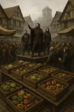 Avventurieri al mercato (AI Generated)