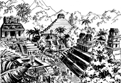 Maztica, veduta su una città