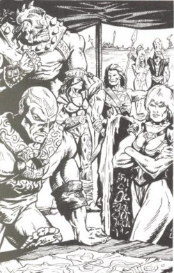 Road to Urik (Dark Sun, AD&D 2a edizione, illustrazione a pag 21)
